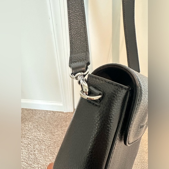 Shay Bandolier Black Crossbody Bag with Chain Strap (silver!) - Picture 5 of 16